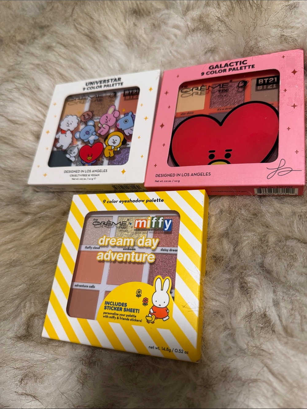 3 Hello Kitty & Friends EyeShadow Palettes BRAND NEW NEVER USED
